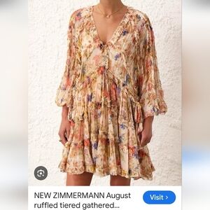 Zimmerman August Ruffle Tiered Boho Dress - Multicolor